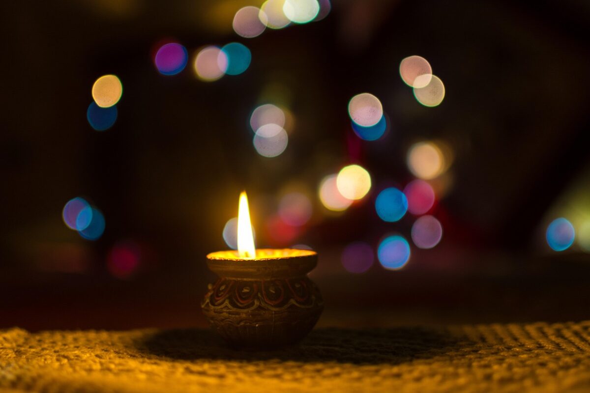 Diwali lamps festival india