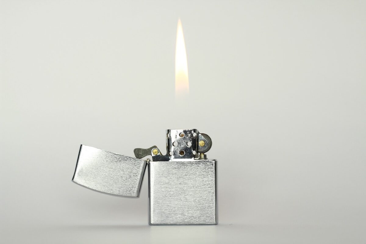 Silver metal tableware close up